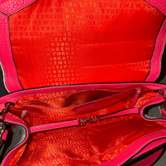 Kate Spade NY Wesley Place Laurel Desert Rose leather bag with Care Card - Picture 10 of 12